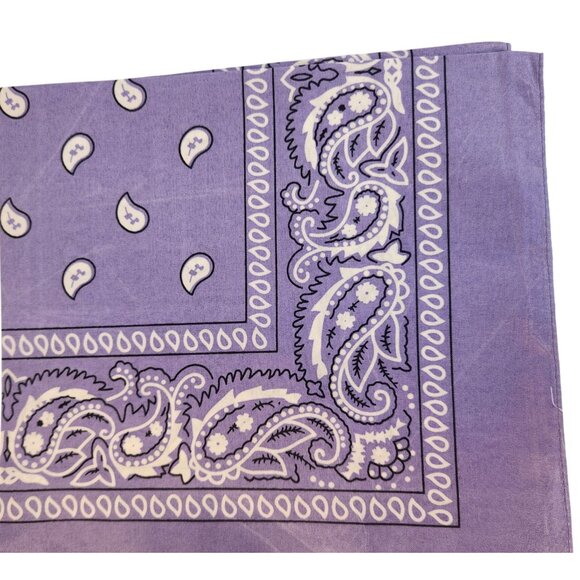 Pink Purple Gray Colorful Bandanas 21x21 Inch Square Western Style - Picture 5 of 9